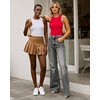 image:imageMANGOPOP Womens Tank Top Body Suits Sexy Crew Neck Racerback Halter Ribbed Sleeveless Long Sleeve Bodysuit Going Out Tops05sleeveless Red