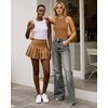 image:imageMANGOPOP Womens Tank Top Body Suits Sexy Crew Neck Racerback Halter Ribbed Sleeveless Long Sleeve Bodysuit Going Out Tops05sleeveless Tan