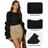 image:imageMANGOPOP Womens Tank Top Body Suits Sexy Crew Neck Racerback Halter Ribbed Sleeveless Long Sleeve Bodysuit Going Out Tops07colored Sparkly Black