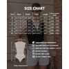 image:imageMANGOPOP Womens Wrap V Neck Ruched Sleeveless Thong Bodysuit Double Lined Fitted Tank Body Suit Top 2026Coffee