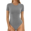 D- Short Sleeves Light Grey