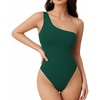 C2-one Shoulder Deep Green