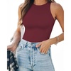 05-sleeveless Burgundy