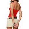 image:imageMANGOPOP Womens Camisole Tank Tops Square Neck Spaghetti Strap Cami Double Lined Sleeveless Crop Top Sexy ShirtsB1 Red
