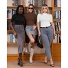 image:imageMANGOPOP Womens Mock Turtle Neck Slim Fit 34 Sleeve TShirt24 Coffee