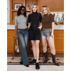 image:imageMANGOPOP Womens Mock Turtle Neck Slim Fit 34 Sleeve TShirt24 Coffee