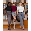 image:imageMANGOPOP Womens Mock Turtle Neck Slim Fit 34 Sleeve TShirt25 Burgundy