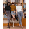 image:imageMANGOPOP Womens Mock Turtle Neck Slim Fit 34 Sleeve TShirt31 Camel