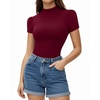 33 Short Sleeve Burgundy