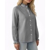 image:imageMANGOPOP Button Down Shirts for Women Long Sleeve Plaid Ruffle Neck Blouses Business Casual Shirt Tops 2026 Trendy OutfitAblack
