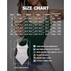 image:imageMANGOPOP Womens Cami Thong Double Lined Bodysuit Scoop Neck Backless Body Suit Sexy Adjustable Spaghetti Strap Tank Top 2026Deep Green
