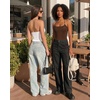 image:imageMANGOPOP Womens Halter Spaghetti Strap Tank Top Bodysuit Double Lined Thong Body Suits Going Out Cami TopsCoffee