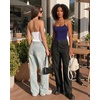 image:imageMANGOPOP Womens Halter Spaghetti Strap Tank Top Bodysuit Double Lined Thong Body Suits Going Out Cami TopsNavy Blue