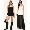 image:imageMANGOPOP Womens Halter Tank Tops Loose Fit Sleeveless Square Neck Top Casual Going Out Tees Shirts 2026 Trendy01 Black