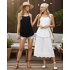 image:imageMANGOPOP Womens Halter Tank Tops Loose Fit Sleeveless Square Neck Top Casual Going Out Tees Shirts 2026 Trendy02 White