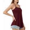 image:imageMANGOPOP Womens Halter Tank Tops Loose Fit Sleeveless Square Neck Top Casual Going Out Tees Shirts 2026 Trendy04 Burgundy