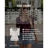 image:imageMANGOPOP Sexy Half Sleeve Tops for Women Scoop Neck Slim Fitted Casual Going Out T Shirt Tops 2026 TrendyBurgundy