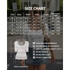 image:imageMANGOPOP Sexy Half Sleeve Tops for Women Scoop Neck Slim Fitted Casual Going Out T Shirt Tops 2026 TrendyCreamy White