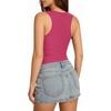 image:imageMANGOPOP Double Lined Tank Tops for Women Sleeveless Square Neck Shirts Basic Summer Tops 2025Blush