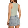 image:imageMANGOPOP Double Lined Tank Tops for Women Sleeveless Square Neck Shirts Basic Summer Tops 2025Misty Jade