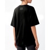 image:imageMANGOPOP Half Sleeve Oversized Tops for Women Crew Neck Loose Fit Casual Summer Trendy Back Seams T Shirt Tops 2026Black