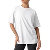 image:imageMANGOPOP Half Sleeve Oversized Tops for Women Crew Neck Loose Fit Casual Summer Trendy Back Seams T Shirt Tops 2026Creamy White