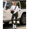 image:imageMANGOPOP Half Sleeve Oversized Tops for Women Crew Neck Loose Fit Casual Summer Trendy Back Seams T Shirt Tops 2026Creamy White
