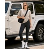 image:imageMANGOPOP Half Sleeve Oversized Tops for Women Crew Neck Loose Fit Casual Summer Trendy Back Seams T Shirt Tops 2026Light Grey