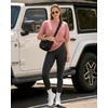 image:imageMANGOPOP Half Sleeve Oversized Tops for Women Crew Neck Loose Fit Casual Summer Trendy Back Seams T Shirt Tops 2026Pink