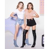 image:imageMANGOPOP Womens Double Lined Short Long Sleeve Tops V Neck T Shirts Fitted Basic TeeA03 Short Sleeve Blushing Bride