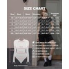 image:imageMANGOPOP Round Neck Long Sleeve Short Sleeve Bodysuits for Women Basic Body Suit Shirts Tops04 Short Sleeve Deep Blue