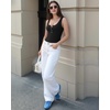 image:imageMANGOPOP Womens Henley Shirt Scoop Neck Button Down Ribbed Bodysuits Sleeveless Tank Tops Body SuitD1tank Top Black