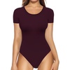 04 Short Sleeve Burgundy