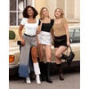 image:imageMANGOPOP Women Square Neck Short Sleeve Bodysuit Double Lined Thong Body Suits Shirts Basic TopWhite