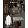 image:imageMANGOPOP Striped Button Down Shirts for Women Dress Shirts V Neck Long Sleeve Casual Blouses Office Work Shirt with PocketKhaki and White Stripes