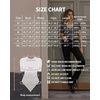 image:imageMANGOPOP Womens Long Sleeve Short Sleeve Bodysuit Sexy V Neck Body Suits Fitted Fall Going Out Tops04short Sleeve Deep Green