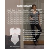 image:imageMANGOPOP Womens Long Sleeve Short Sleeve Bodysuit Sexy V Neck Body Suits Fitted Fall Going Out Tops04short Sleeve Navy Blue