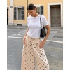 image:imageMANGOPOP Womens Short Sleeve Tunic Tops Business Casual T Shirt with Button 2026 Summer Trendy TeesBwhite