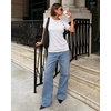 image:imageMANGOPOP Womens Short Sleeve Tunic Tops Business Casual T Shirt with Button 2026 Summer Trendy TeesBwhite