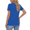 image:imageMANGOPOP Womens Short Sleeve Tunic Tops Business Casual T Shirt with Button 2026 Summer Trendy TeesRoyal Blue