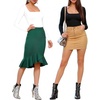 image:imageMANGOPOP Womens Square Neck T Shirts Long Sleeve Short Sleeve Tops Fitted TeesA04 Long Sleeve White