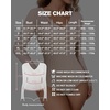 image:imageMANGOPOP Womens V Neck Long Sleeve Bodysuit Sweater Slim Fitted Body Suit Thermal Fleece Ribbed Knit Fall Tops 202502 Nude