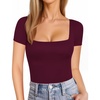 B03 Short Sleeve Burgundy