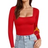 D07 Long Sleeve Red Fleece Lined