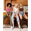 image:imageMANGOPOP Tank Top Bodysuit for Women Square Neck Sleeveless Backless Body Suits Going Out TopsBlush