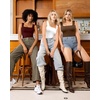 image:imageMANGOPOP Tank Top Bodysuit for Women Square Neck Sleeveless Backless Body Suits Going Out TopsBurgundy