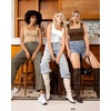 image:imageMANGOPOP Tank Top Bodysuit for Women Square Neck Sleeveless Backless Body Suits Going Out TopsMocha