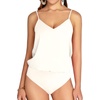 image:imageMANGOPOP Womens Bodysuit V Neck Spaghetti Strap Tank Tops Cami Backless Sleeveless Loose Fit Blouse Body Suits Sexy CasualB White