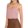 image:imageMANGOPOP Womens Bodysuit V Neck Spaghetti Strap Tank Tops Cami Backless Sleeveless Loose Fit Blouse Body Suits Sexy CasualMauve