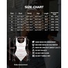 image:imageMANGOPOP Womens Tank Top Scoop Neck Bodysuit Sleeveless Racerback Body Suit Ribbed Knit Slim Fitted Soft Sexy Going Out Tops01 Tank Top Black